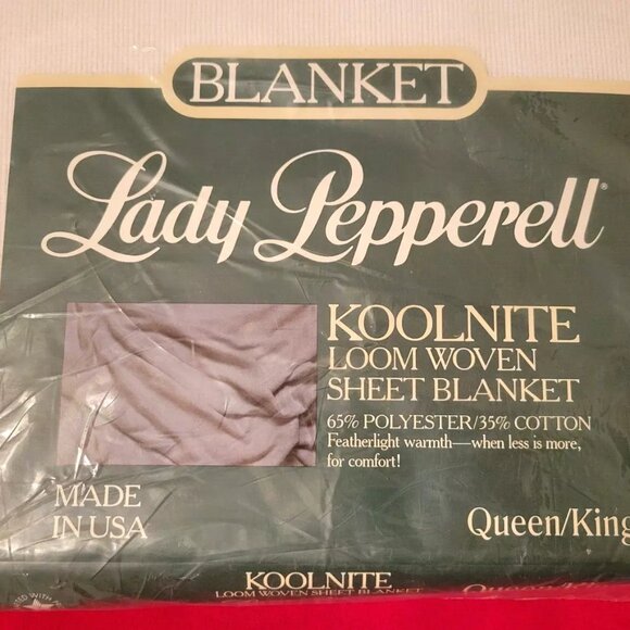 VTG New in Pkg Lady Pepperell Koolnite Sheet Blanket 108 x 90 Made in USA White - Picture 2 of 6